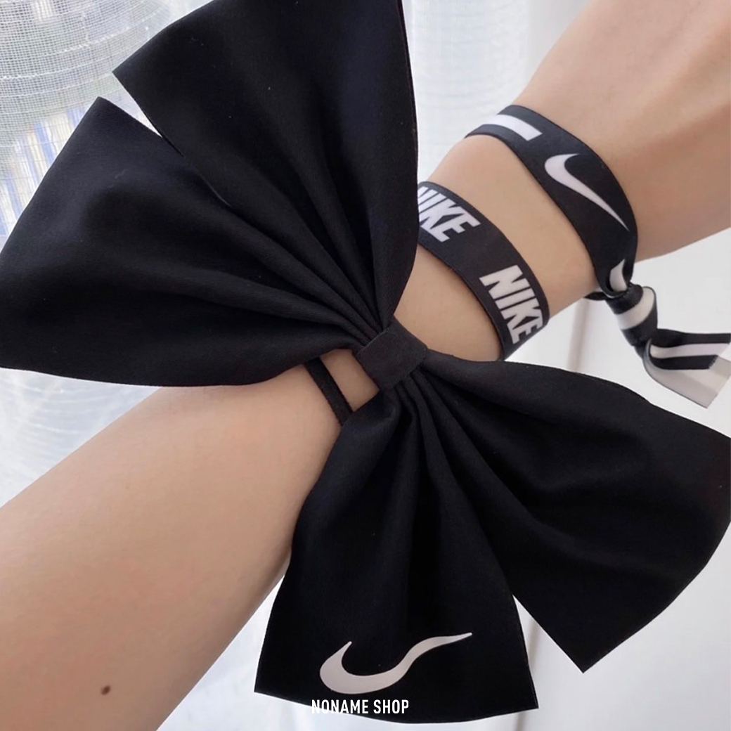 NIKE GAME READY 髮飾組 髮帶 綁頭髮 髮圈 蝴蝶結 黑色