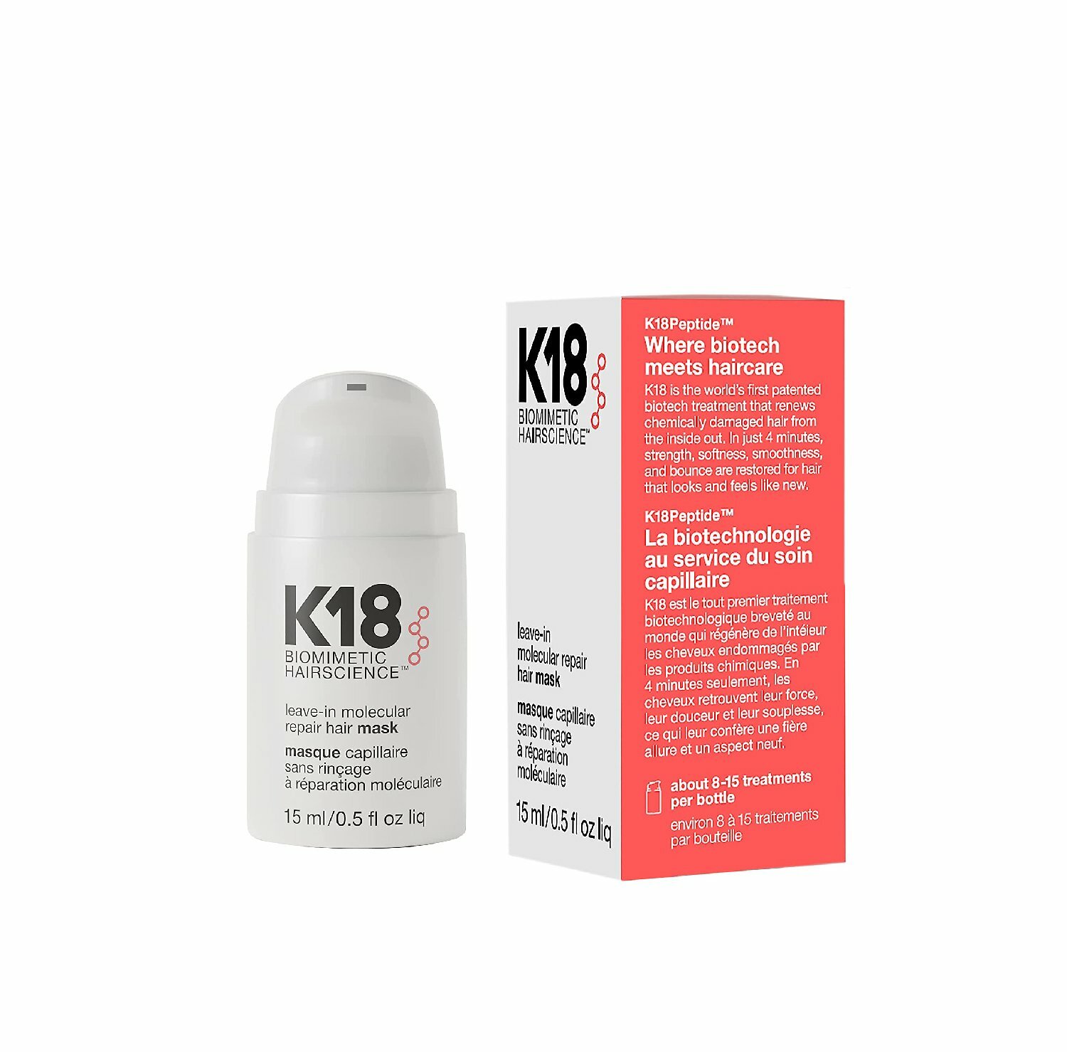 K18 Biomimetic Hairscience Leave-in Molecular Repair Hair Mask 50ml /150ml