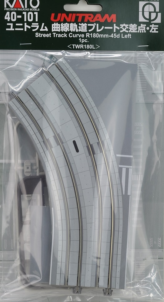 Kato 40-101 N規 路面電車左交叉點 R180mm