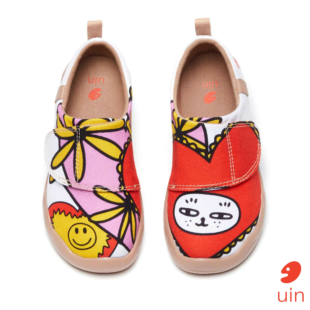 【 Uin 】西班牙原創設計 | 甜酷貓咪 彩繪休閒童鞋
