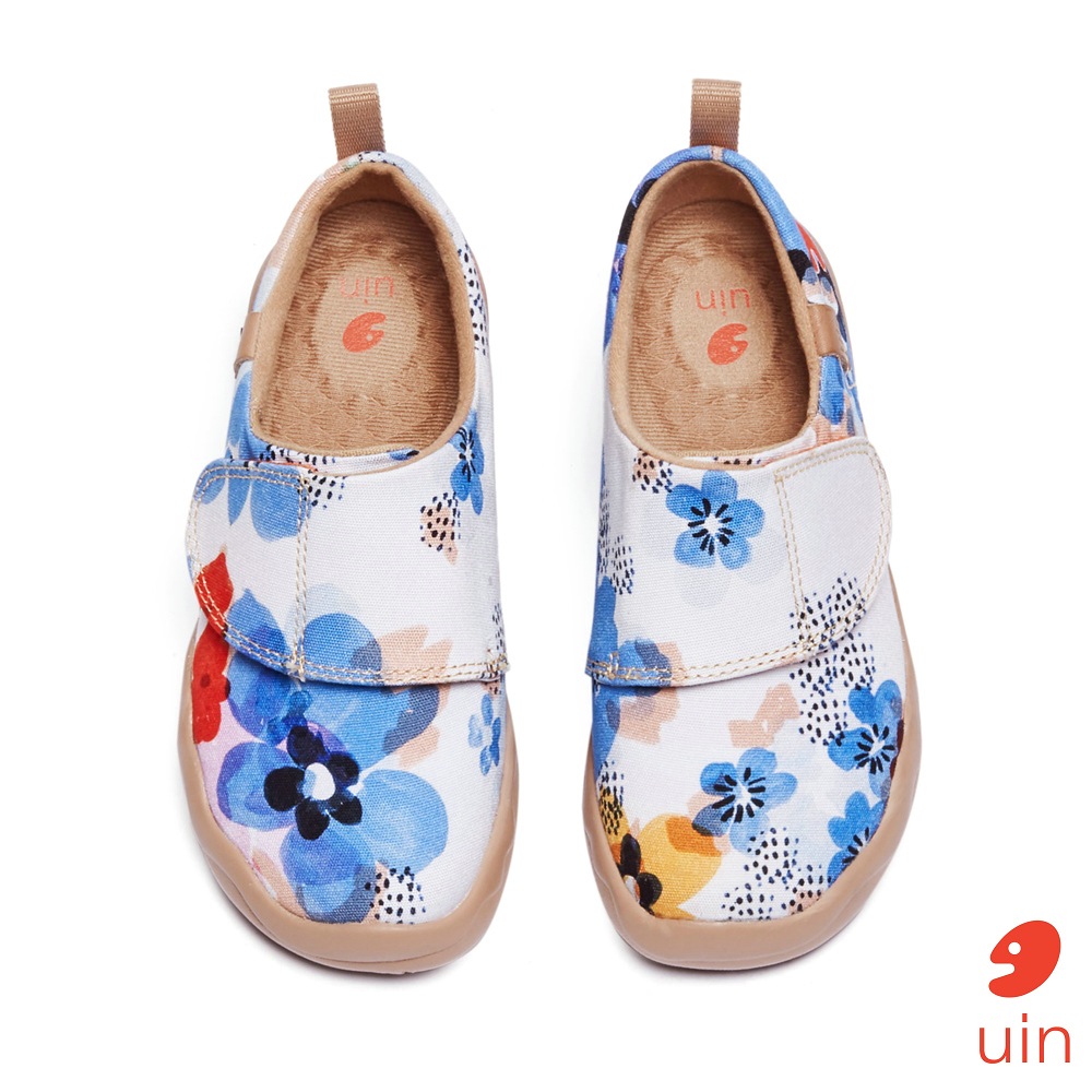 【 Uin 】西班牙原創設計 | 藍染花 彩繪休閒童鞋