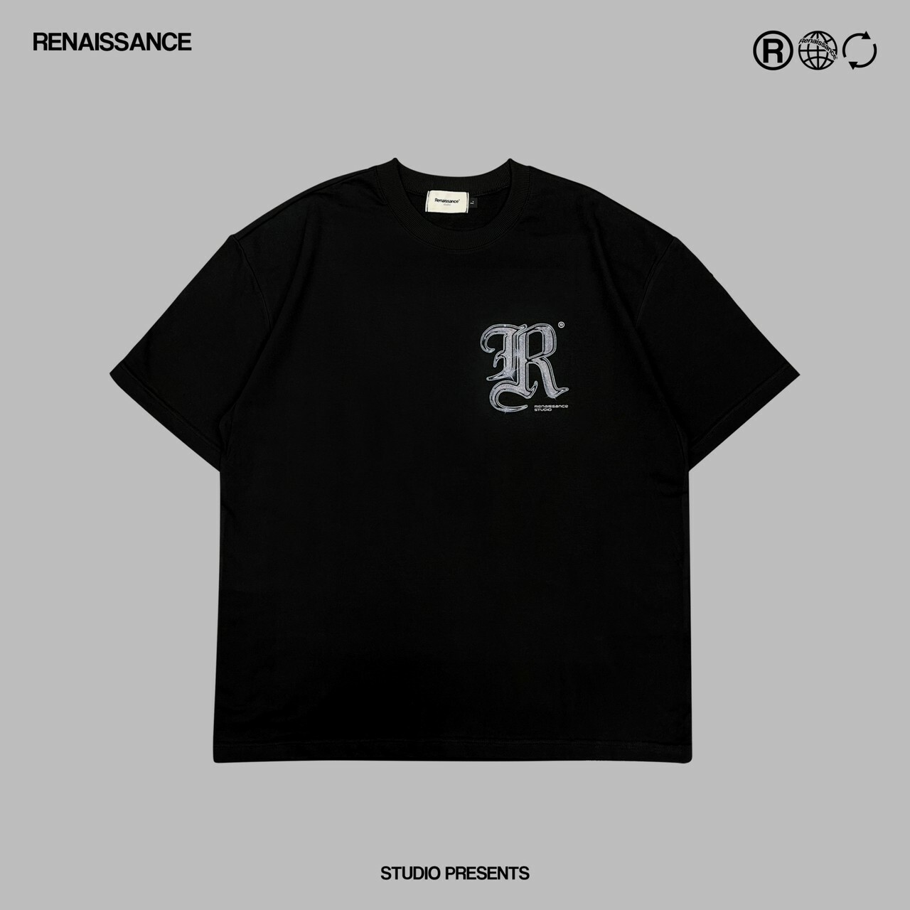 RENAISSANCE 金屬R 歌德字短袖 T “ GOTHIC METAL TEE “