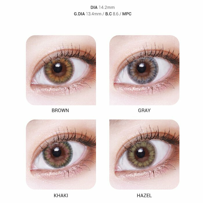 LensVery Moomin Terve 1 Month 每月拋棄形彩妝隱形眼鏡｜每盒2片 (Brown/Gray/Khaki/Hazel)