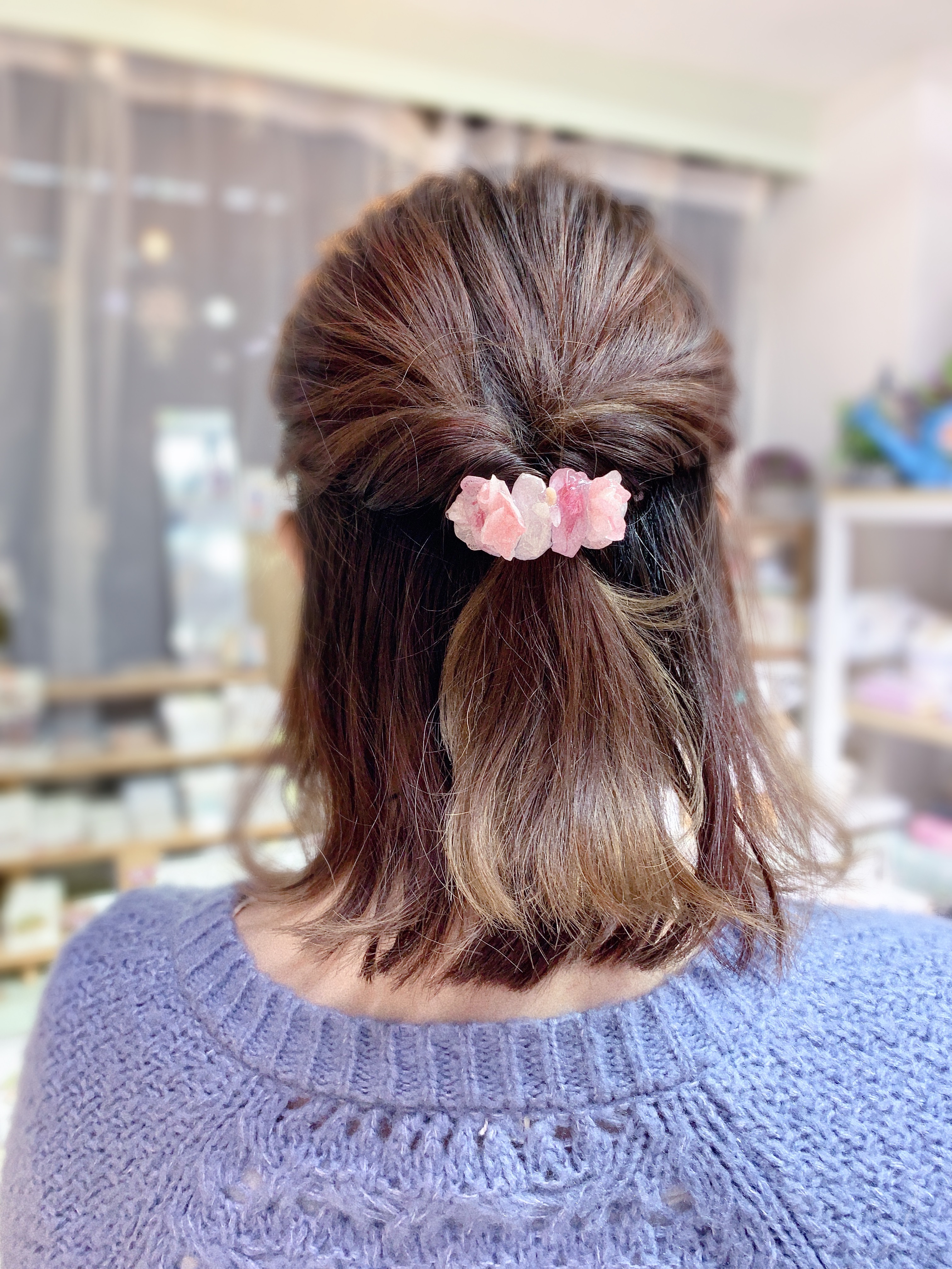 [手作家] 乾花冰柱形髮圈插