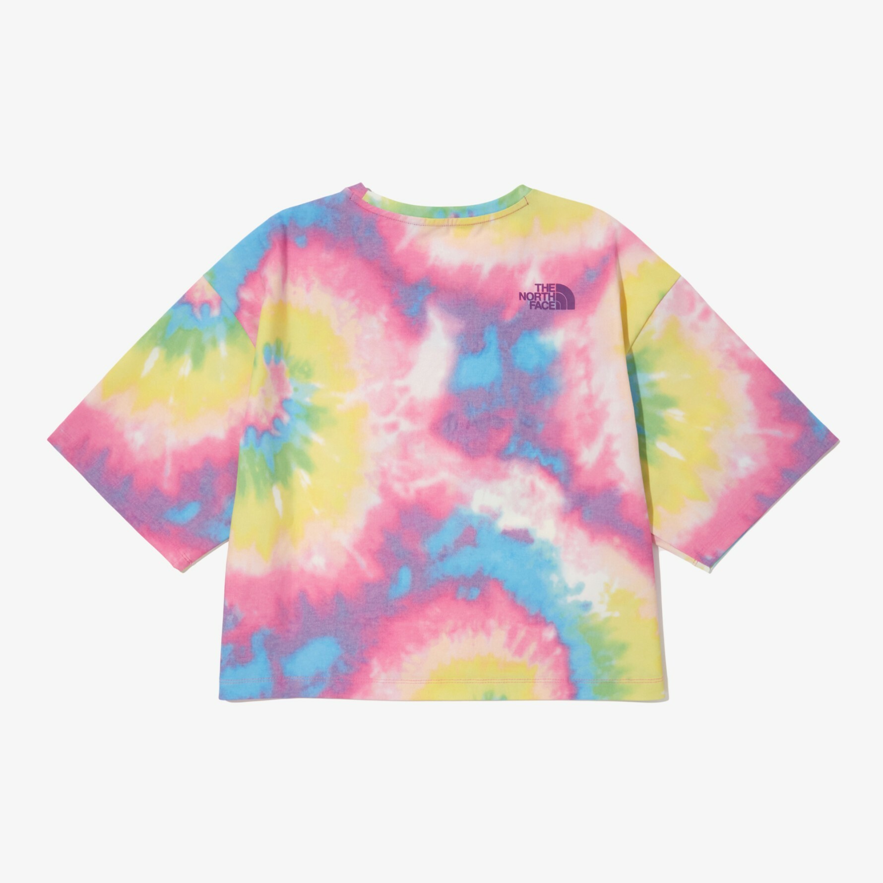 THE NORTH FACE SURFSIDE 白標限定 女 短版 短袖 彩虹漸層 NT7UN33L