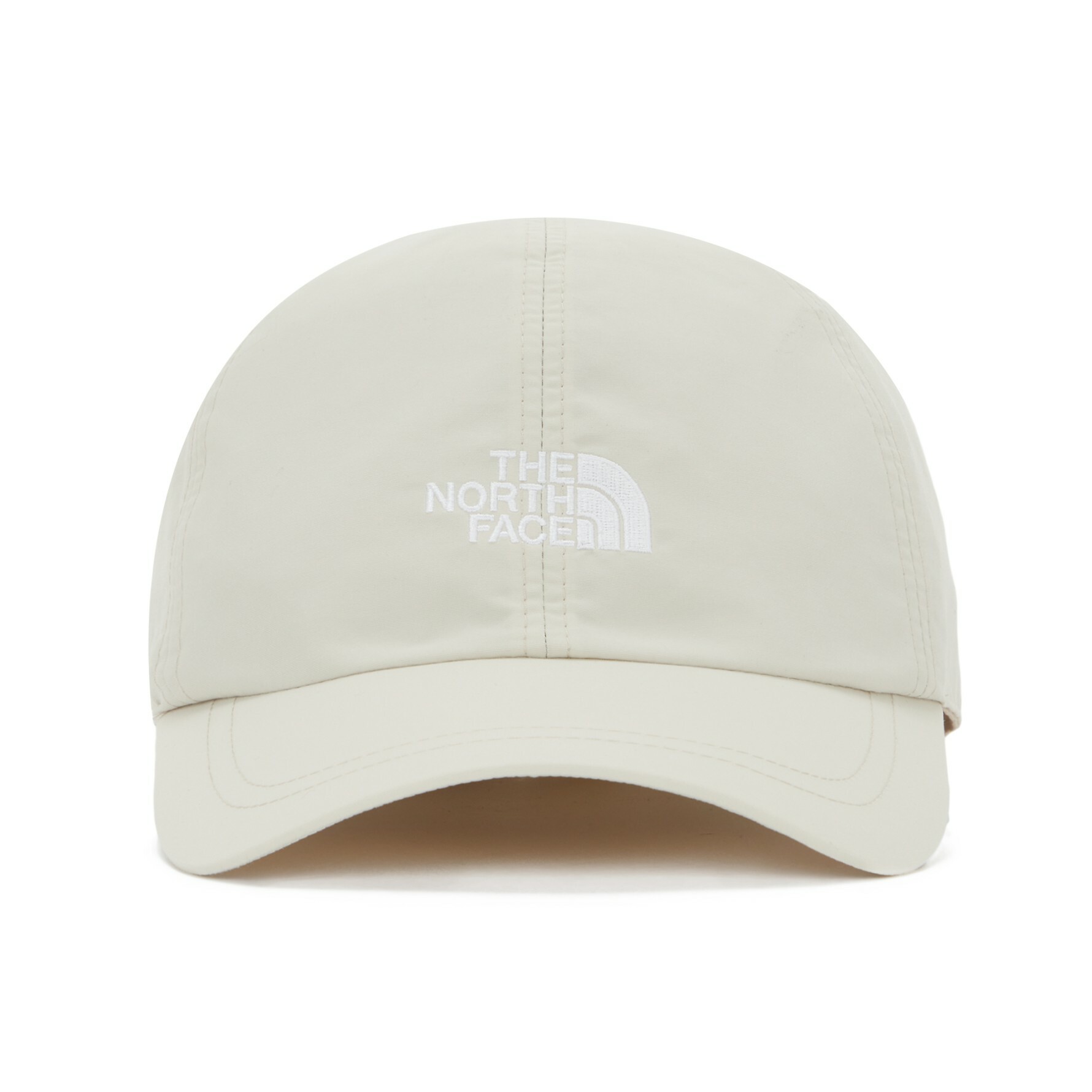 THE NORTH FACE ECO 黑色LOGO小標 帽子 鴨舌帽 棒球帽 白灰 NE3CN01D