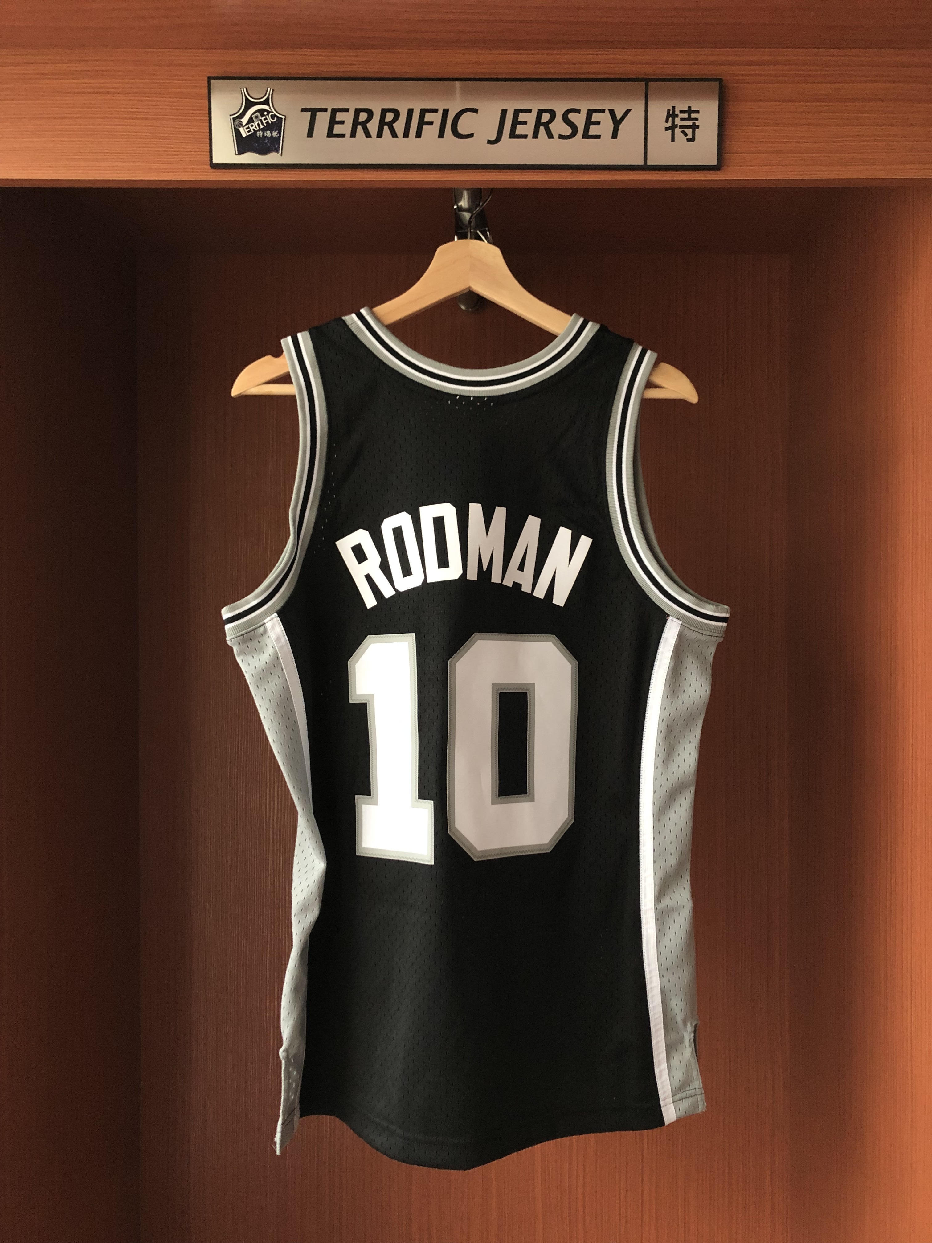 NBA球衣 Dennis Rodman 聖安東尼奧馬刺黑 93-94 M&N Swingman G2 球迷版 熱轉印 全新