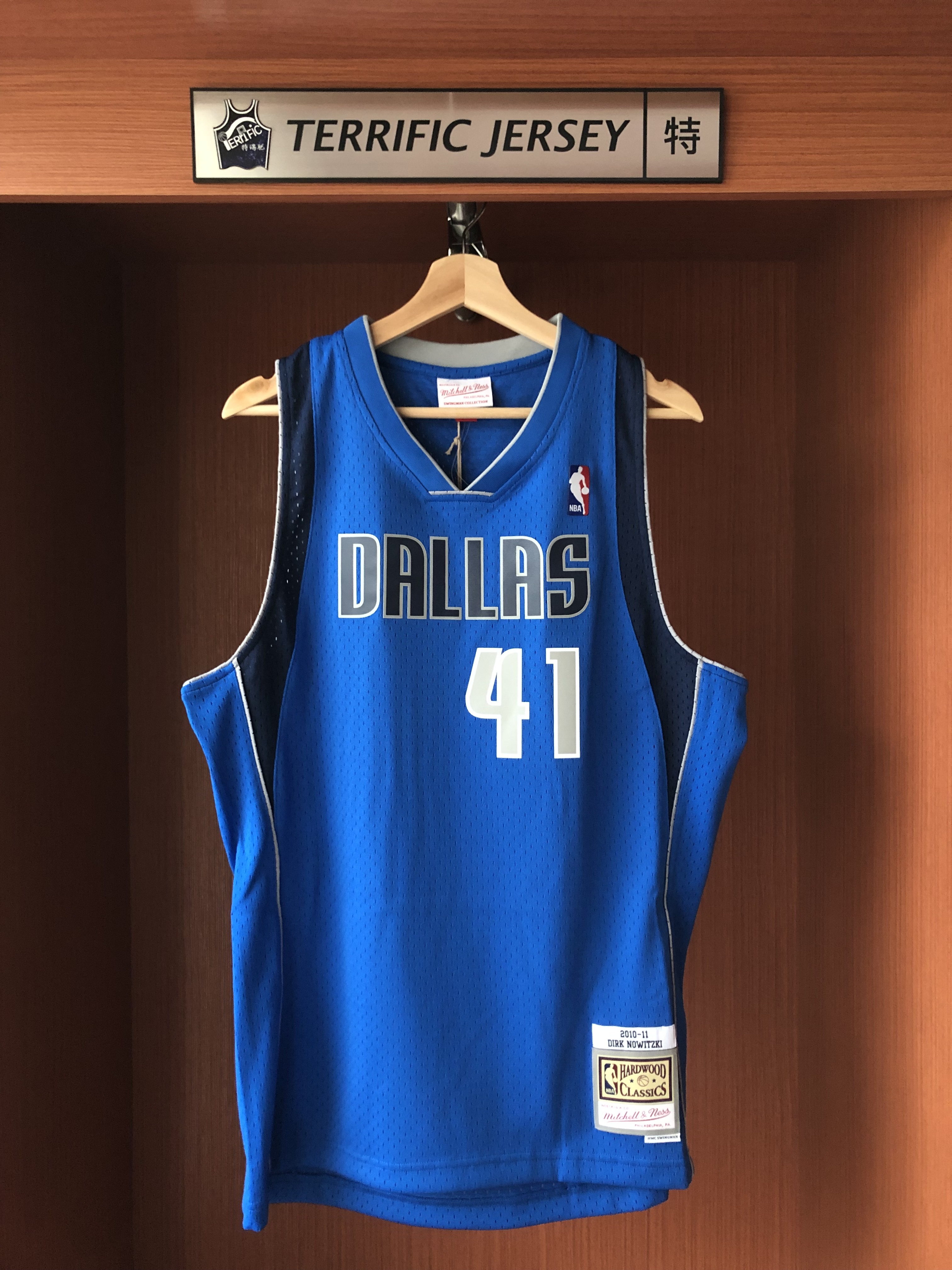 NBA球衣 Dirk Nowitzki 達拉斯小牛藍 10-11 M&N Swingman G2 球迷版 熱轉印 全新