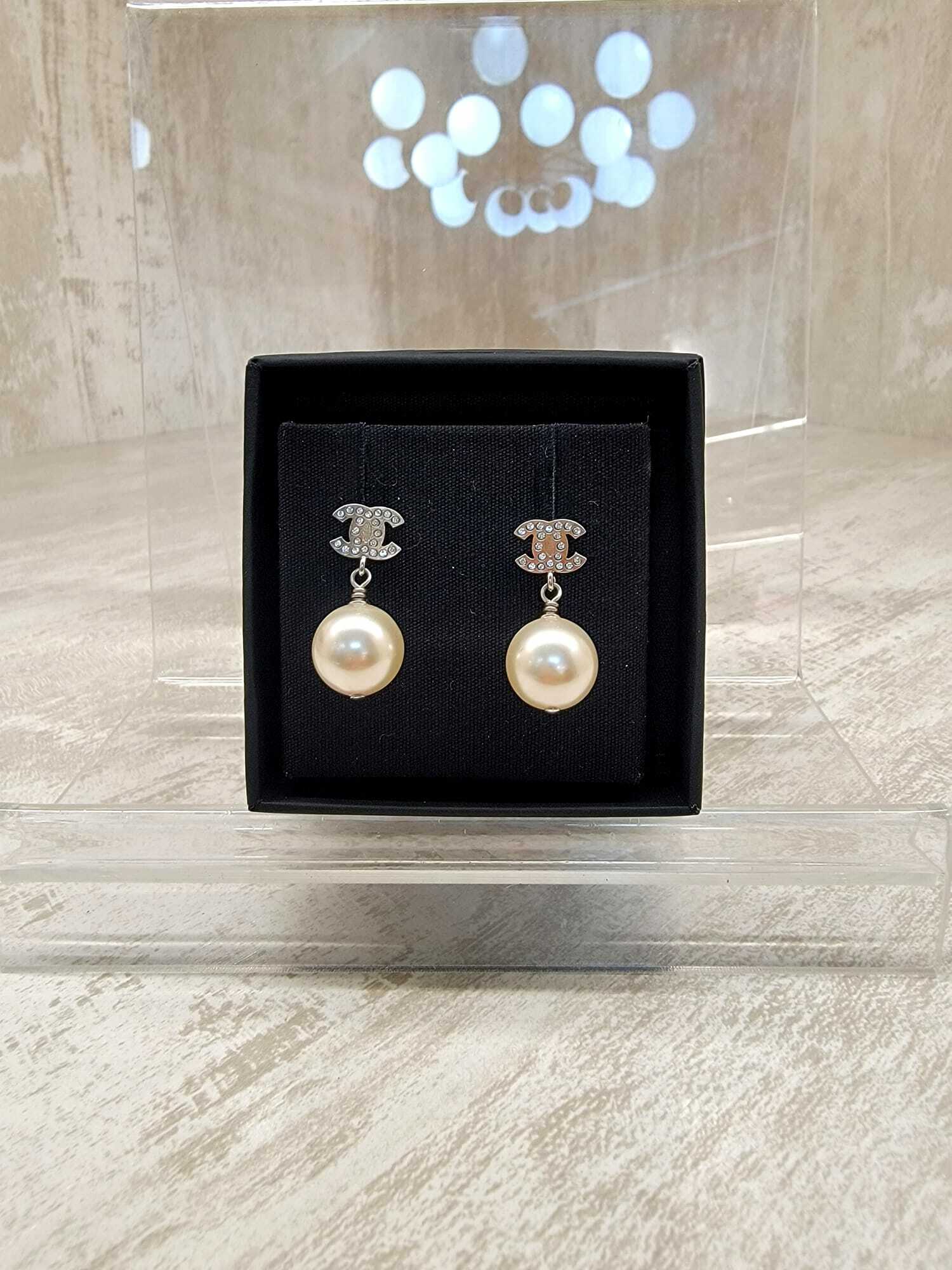 Chanel A36138 earrings drop pearl  耳環