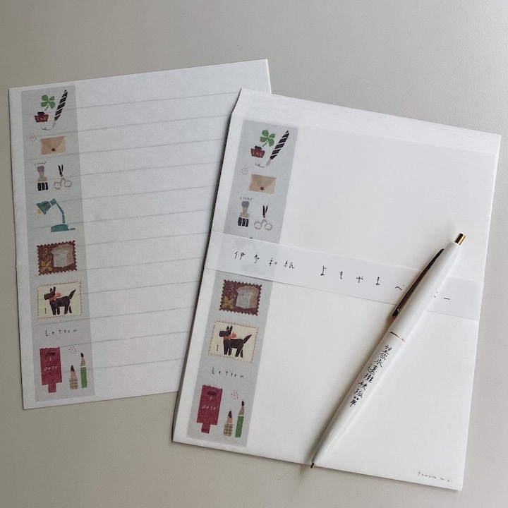 文具款 20枚信紙/便籤 伊予和紙系列｜日本田村美紀