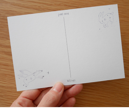 星座 插畫明信片｜日本 4legs