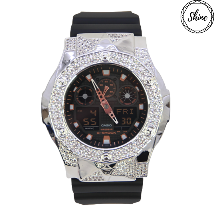 銀色 改裝手錶 GA-100GBX-1A4 - 尋星