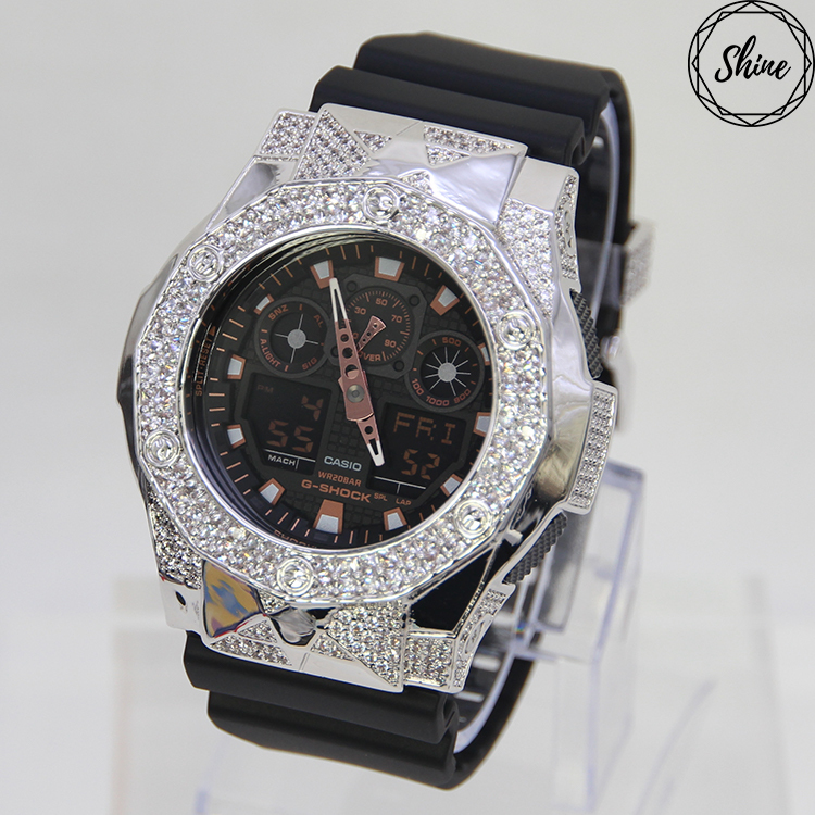 銀色 改裝手錶 GA-100GBX-1A4 - 尋星