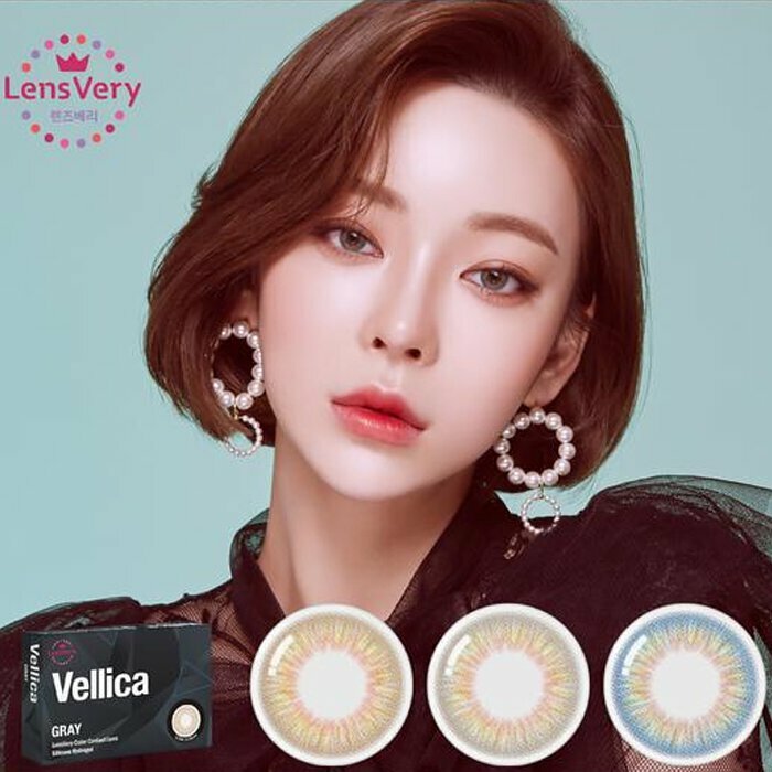 LensVery Vellica  每月拋棄彩妝隱形眼鏡｜每盒2片 (Brown/ Gray/ Blue)