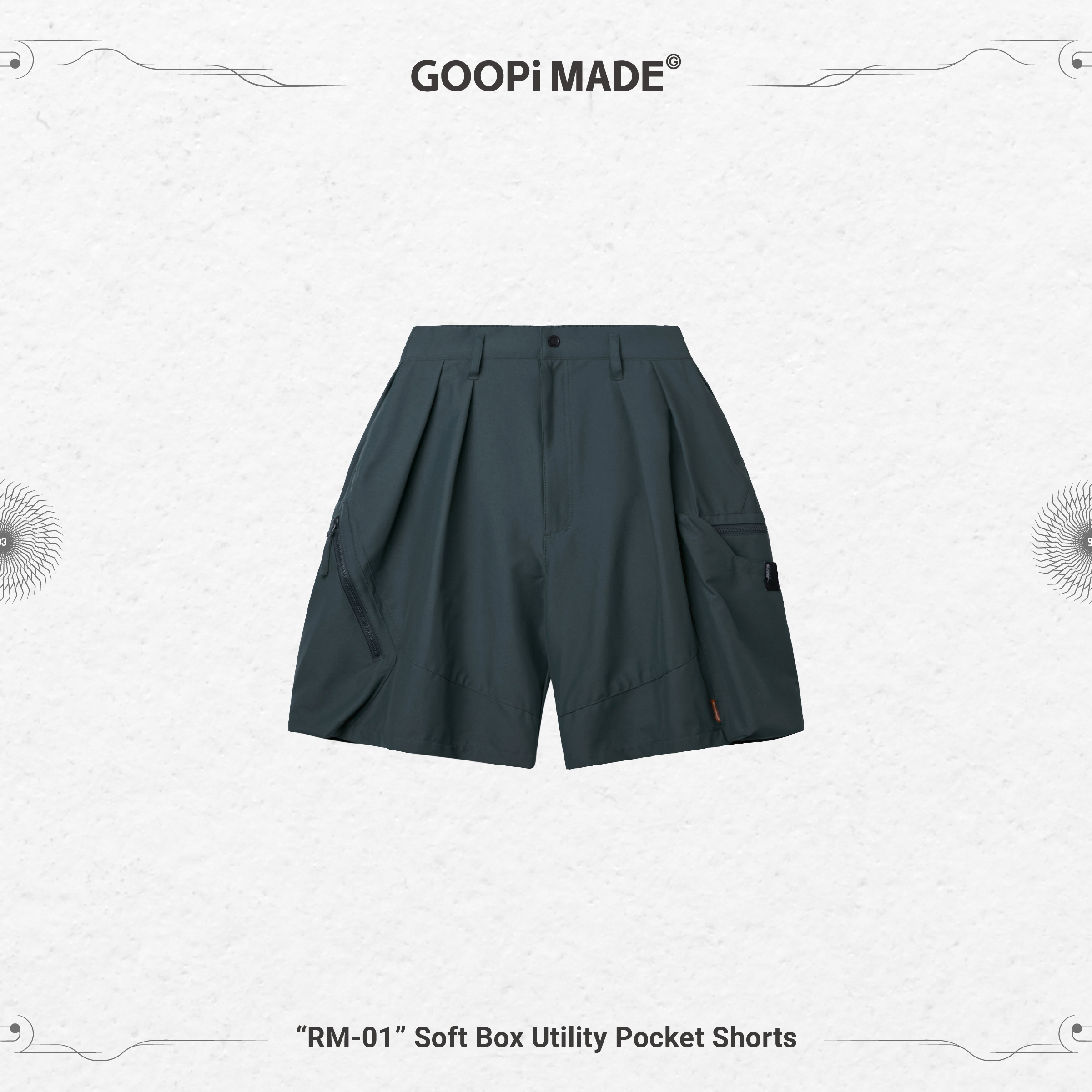 RM-01” SOFTBOX Utility Shorts - Aqua