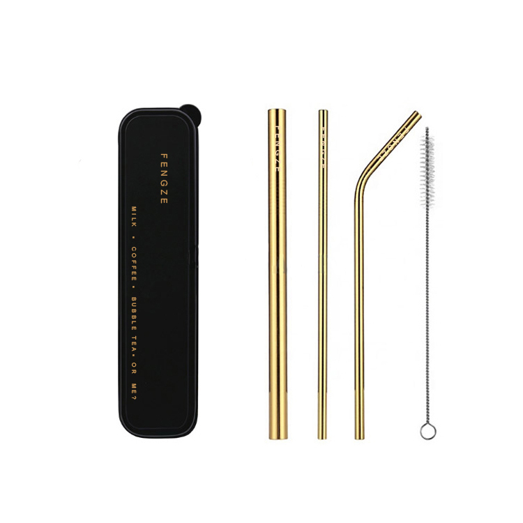 不鏽鋼黑鋒金吸管組