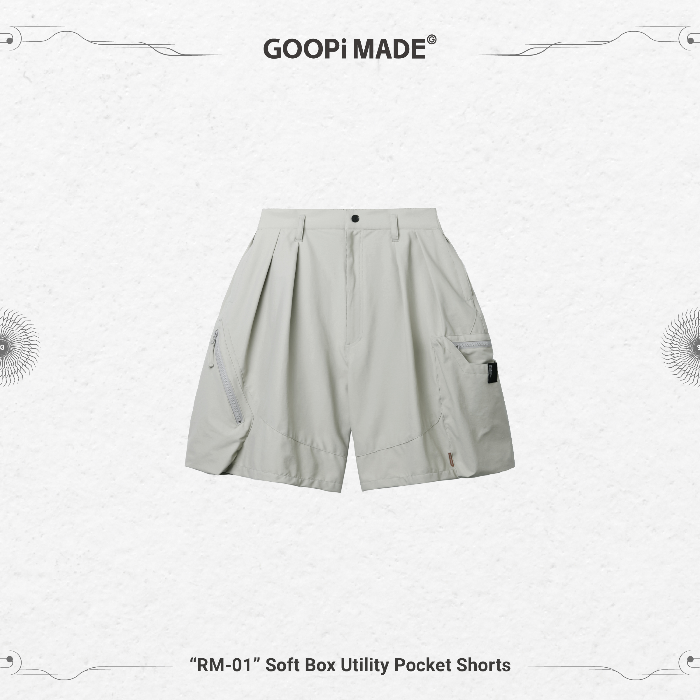 RM-01” SOFTBOX Utility Shorts - Bone