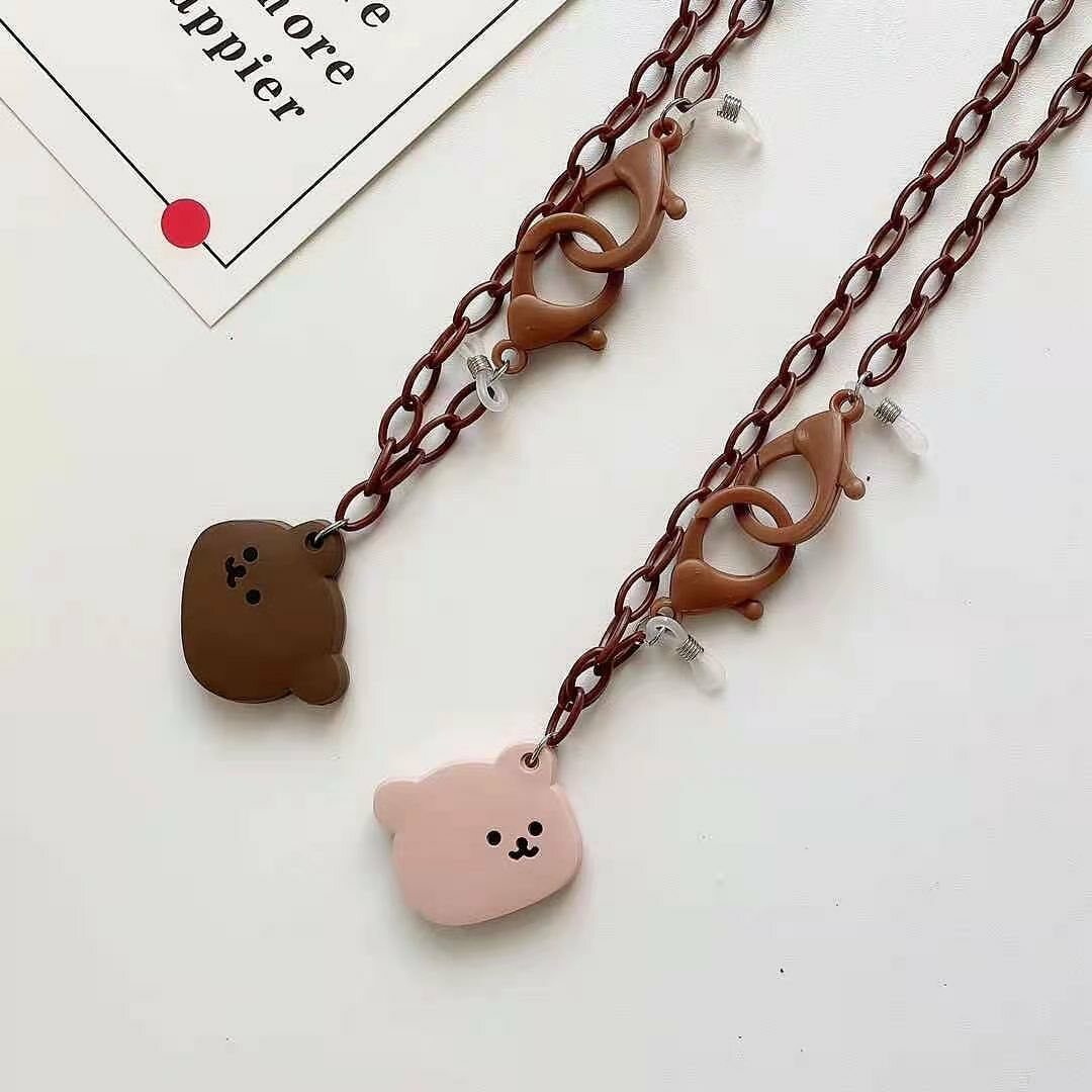 巧克力小熊口罩鏈