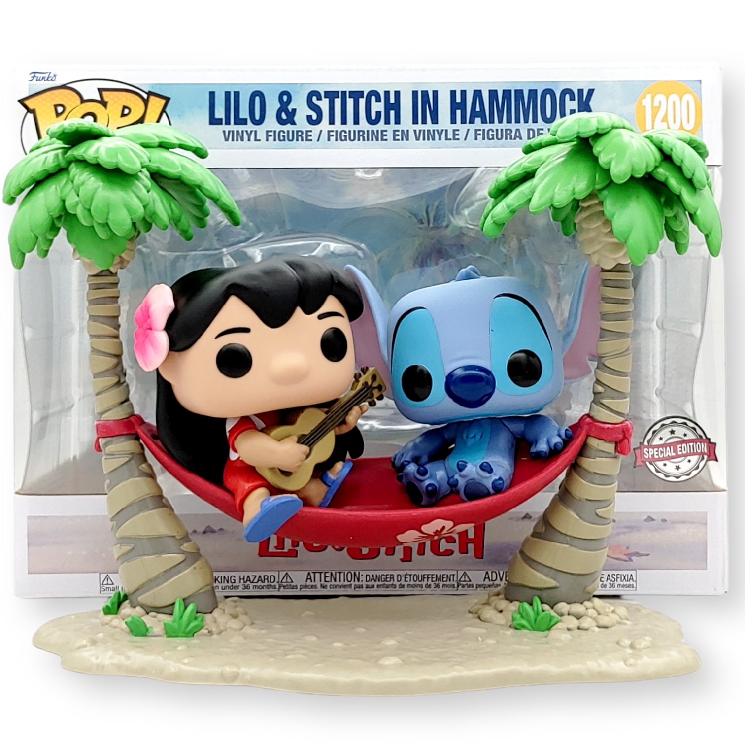 FUNKO POP<扮嘢小魔星>史迪仔&莉蘿(沙灘吊床)-NO.1200