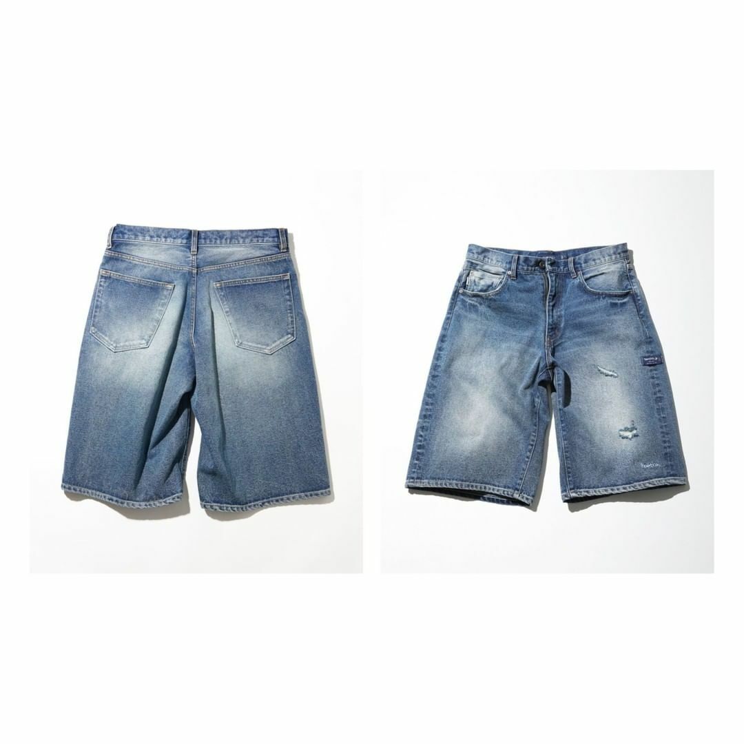 2022SS NAUTICA Bleach Washed 5 Pocket Denim Shorts 刷破 牛仔 短褲