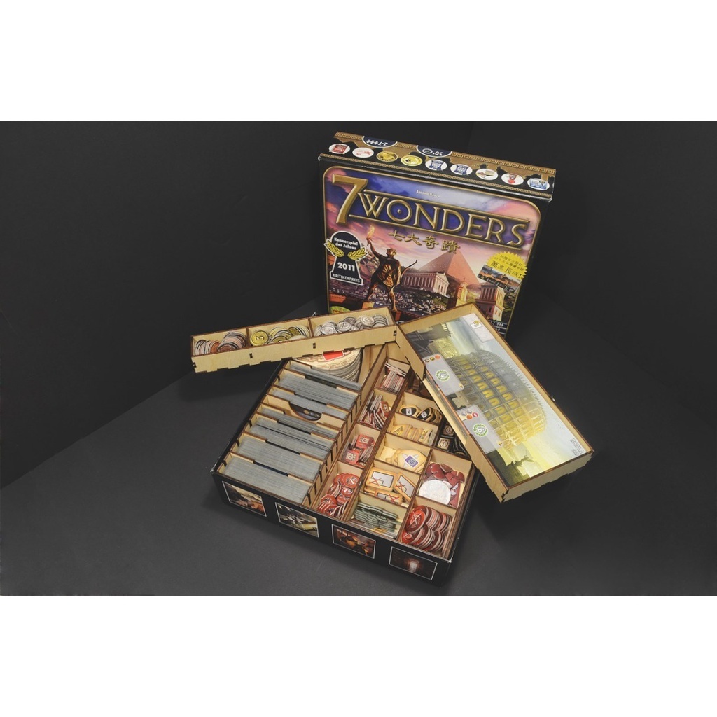 七大奇蹟 7 Wonders 桌遊收納盒【烏鴉盒子】