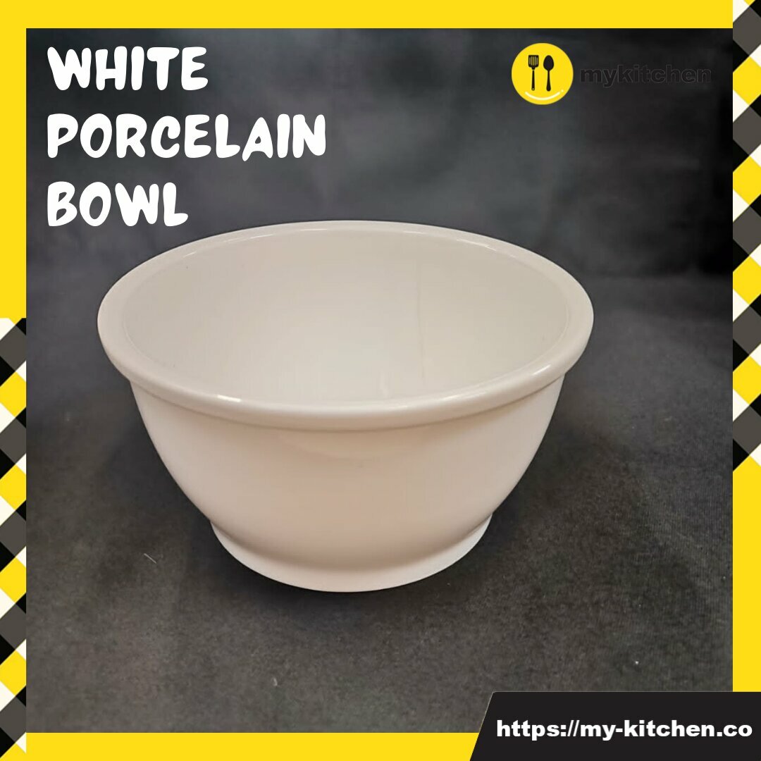 [MY KITCHEN] Porcelain Soup Bowl Porcelain White Bowl N