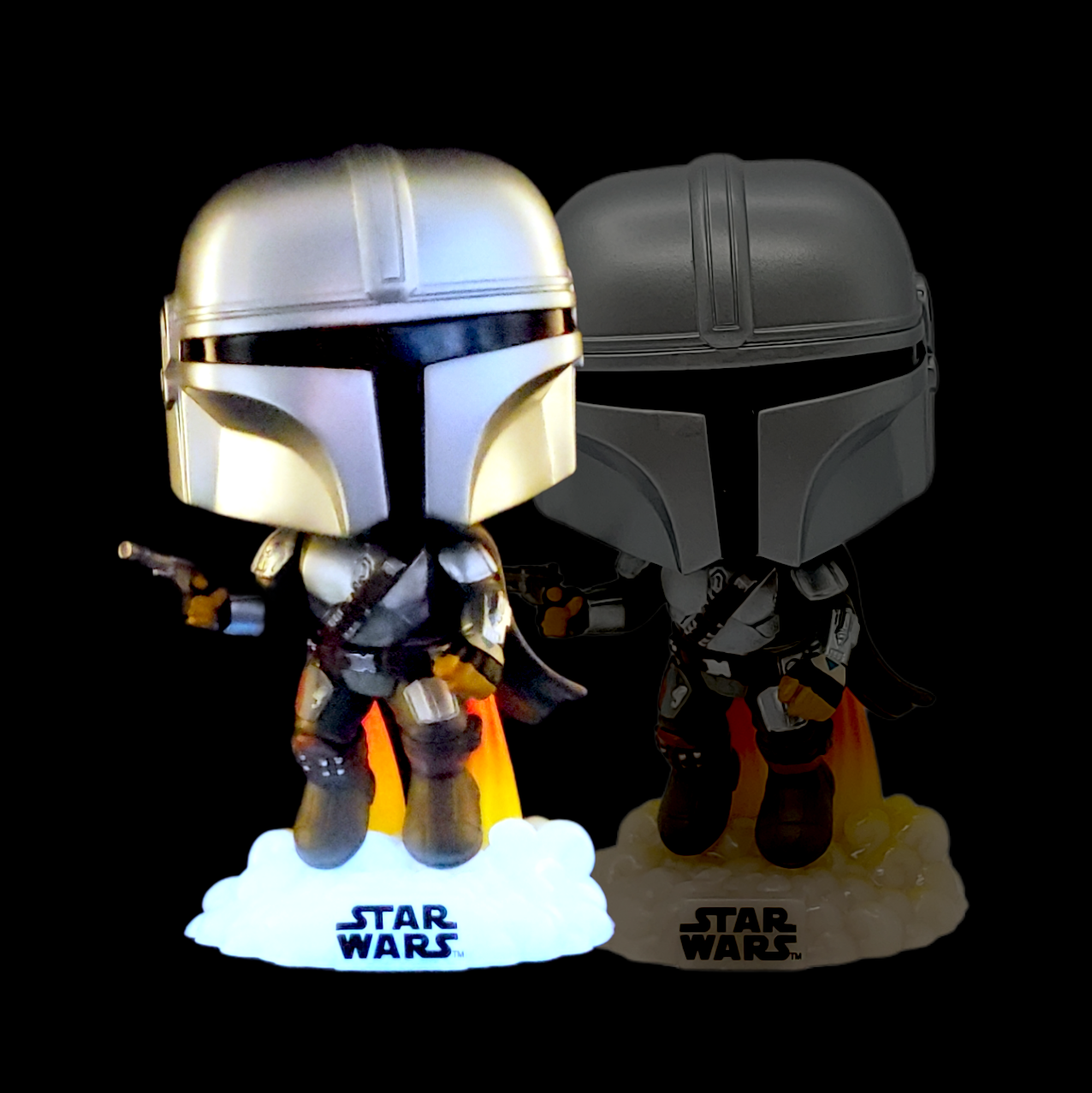 FUNKO POP<星球大戰-曼達洛人>曼達洛人(飛行)(夜光版)-NO.408