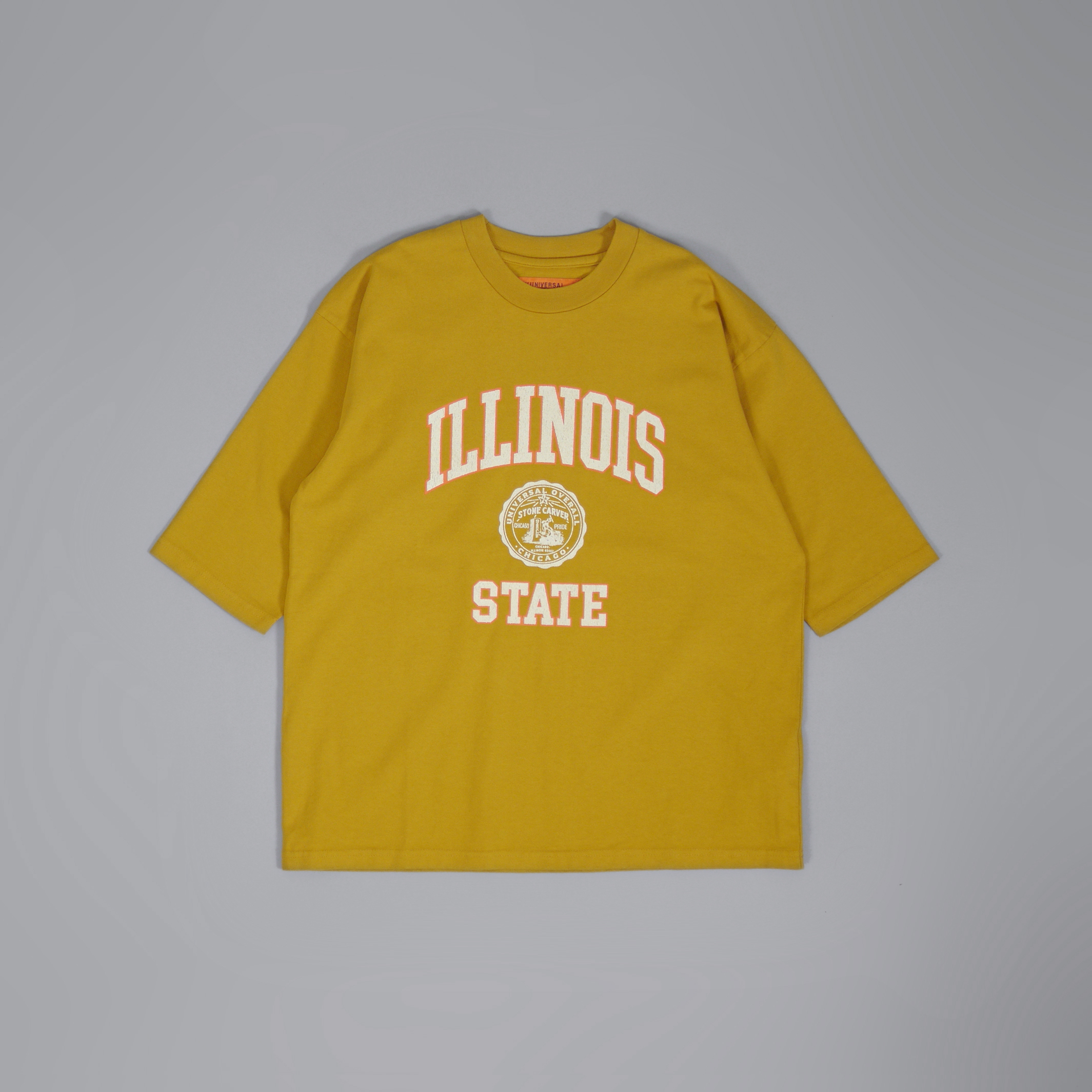 UNIVERSAL OVERALL ILLINOIS State 3/4 Sleeve Tee ╭ 3色 ╮