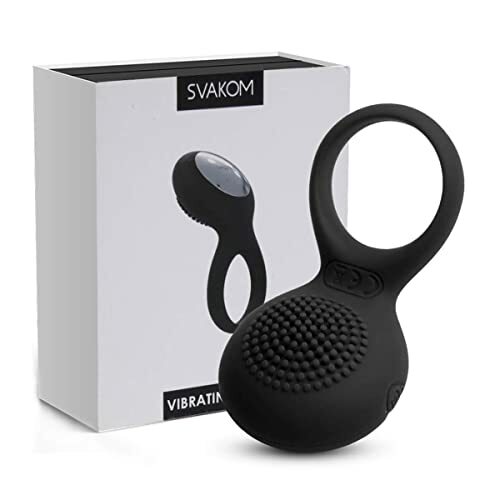 Svakom Tyler 男用震動延時套環 黑色