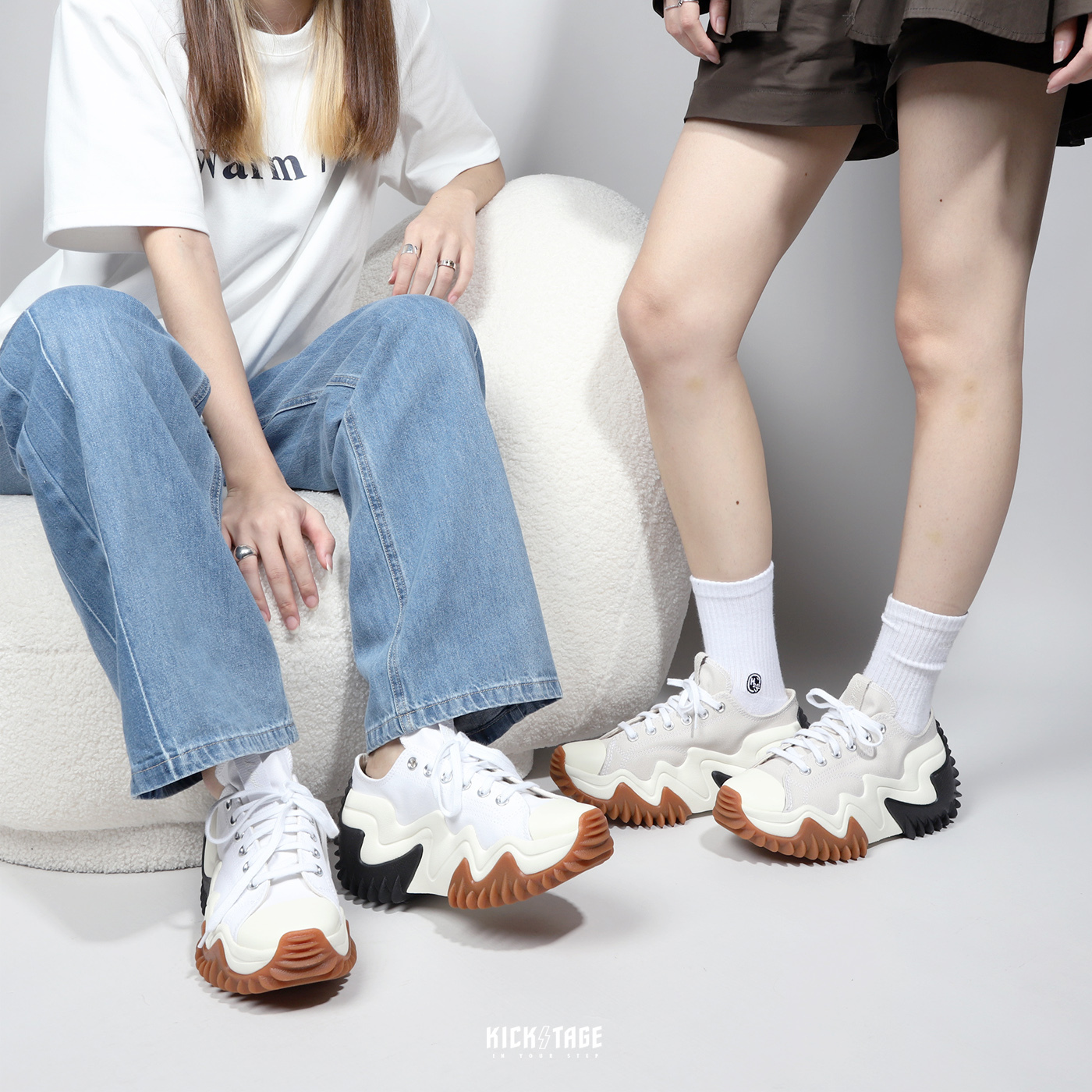 <特價，不退換> CONVERSE RUN STAR MOTION 白色 沙色 黑色 波浪 鋸齒 厚底 增高 低筒【172896C】RSMOTION