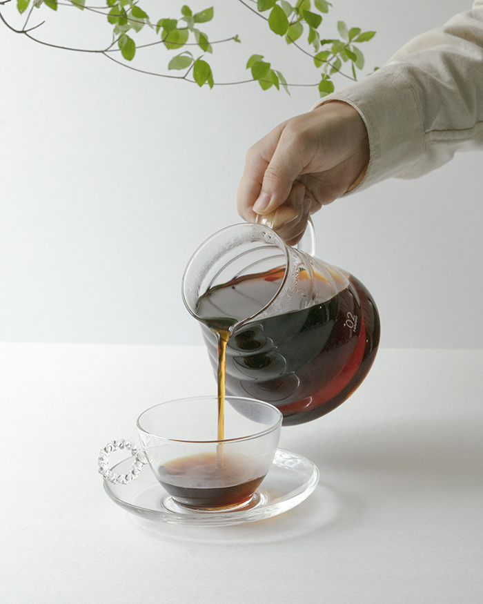 HARIO - 麻花手工玻璃花茶杯