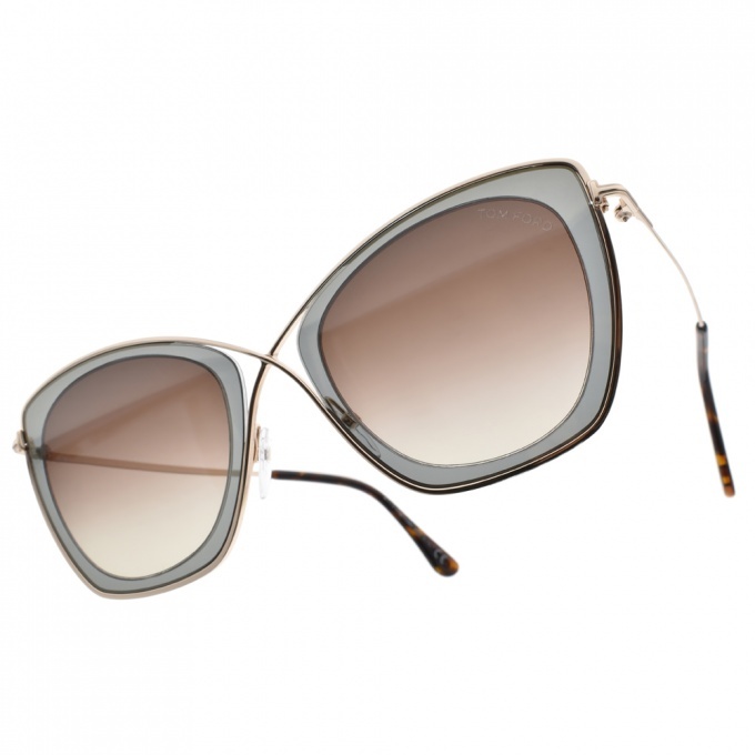 【TOM FORD】TF605 50K 造型貓眼方框太陽眼鏡 派對時尚款