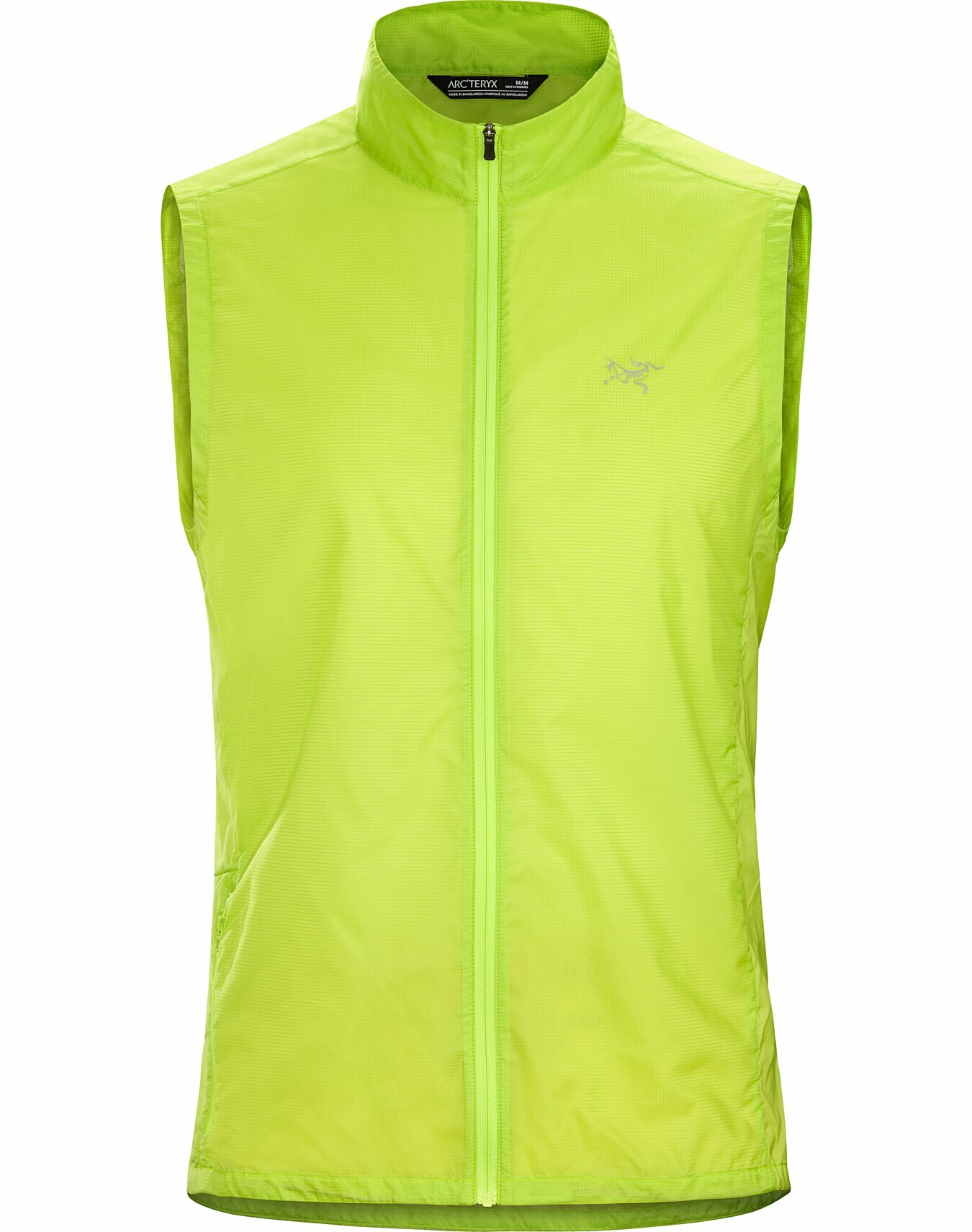 新款 Arcteryx 始祖鳥 NORVAN 防風 背心 男装 螢光黃