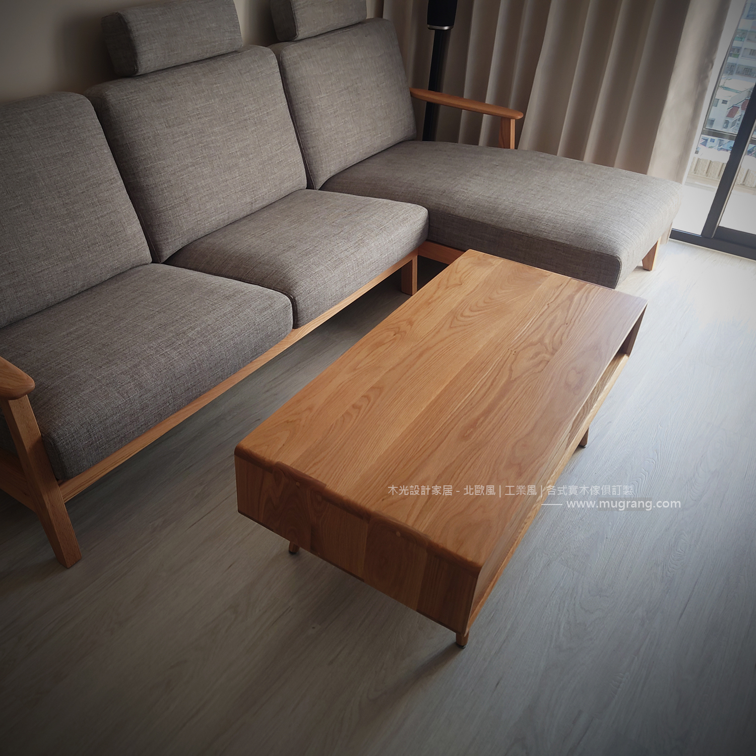 Esther-白橡木北歐收納茶几|可訂製