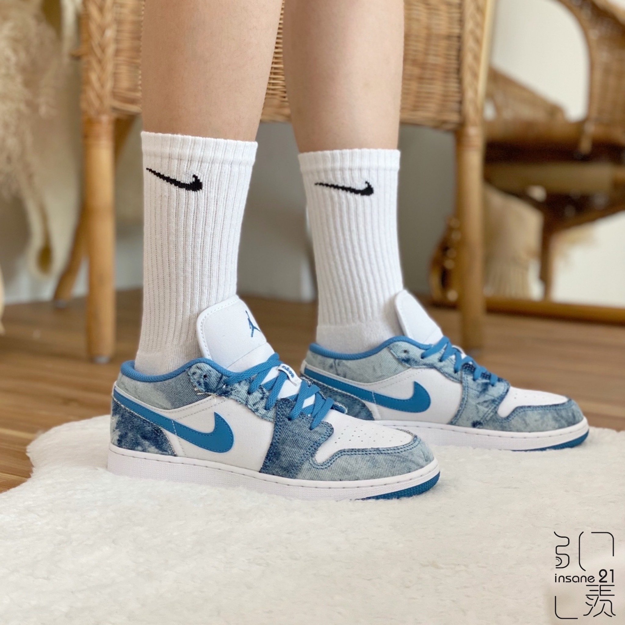 NIKE AIR JORDAN 1 LOW Washed Denim 水洗藍牛仔丹寧全新正品DM894