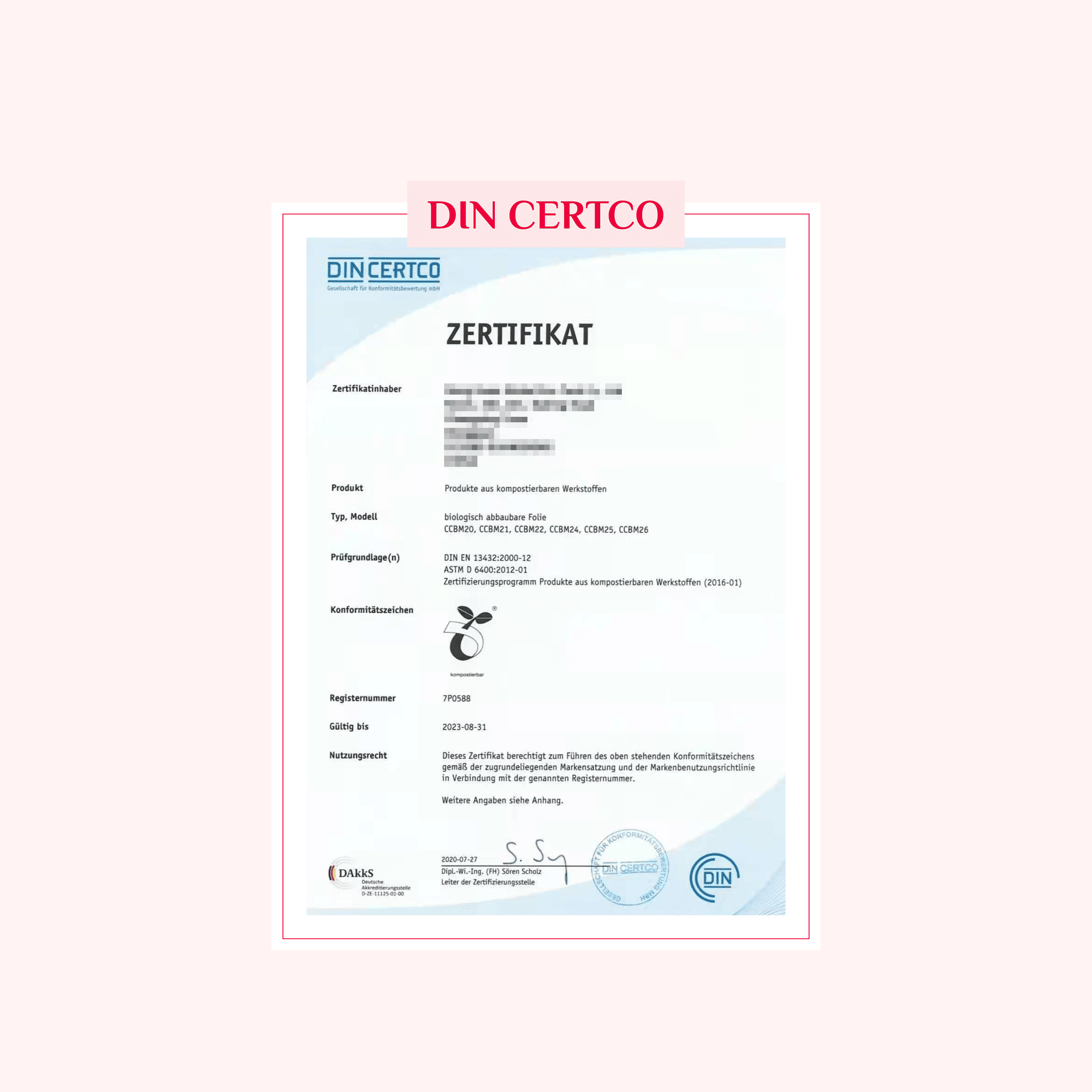 Shesmy Din Certco認證