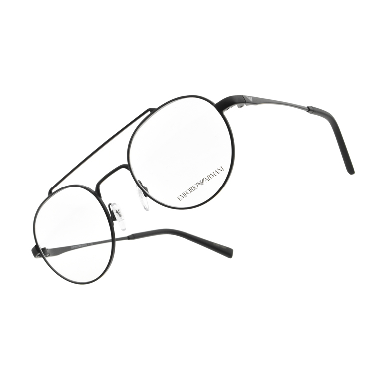 【EMPORIO ARMANI】EA1125 3001 雙槓圓框光學眼鏡