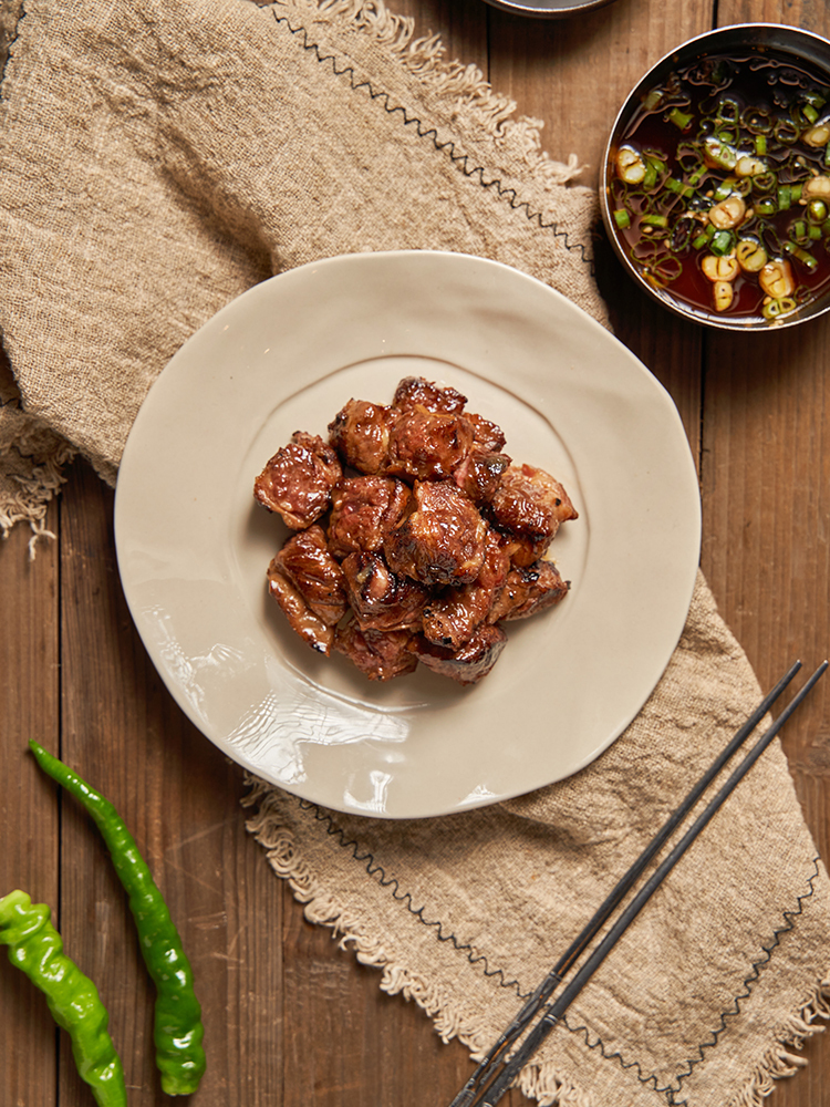 火烤牛肋條100g｜新村站著吃 烤肉宅配