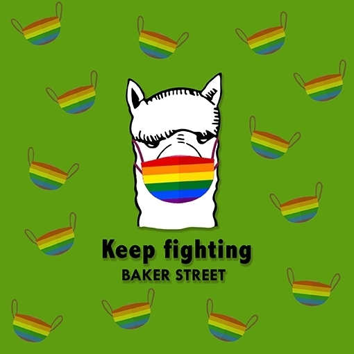 Alpaca Wear Rainbow Mask 彩虹口罩羊駝 女版短T