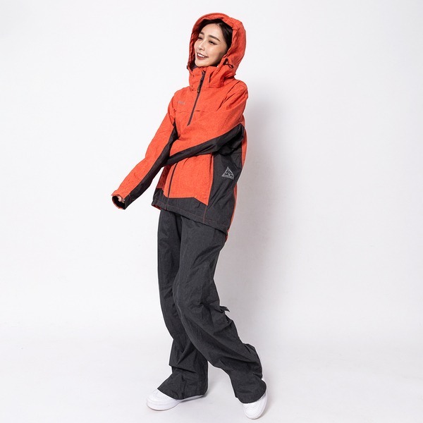 BRIGHT DAY AERO9 PRO 橘紅 專利透氣 兩截式雨衣