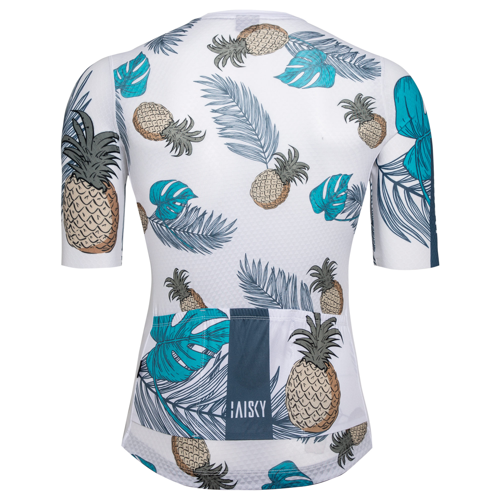 男款空力短車衣 旺來 白