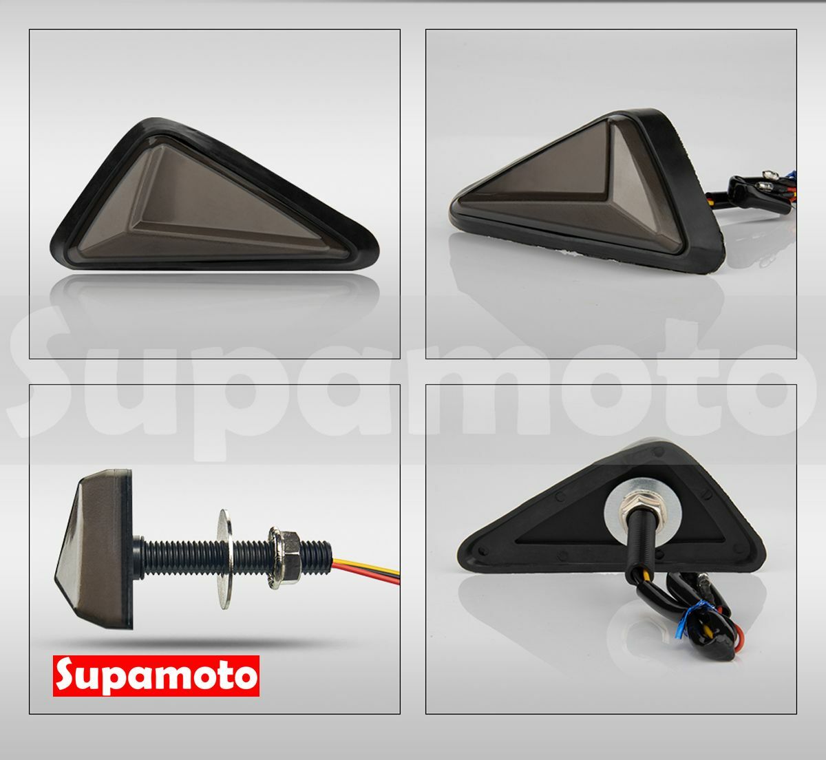 -Supamoto- D45 LED 雙色 服貼 方向燈 日行燈 雙用 服貼型 通用 改裝 三角 定位 檔車 仿賽