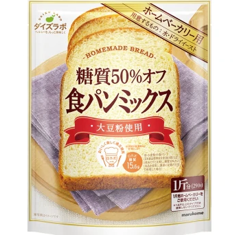 MARUKOME - 高蛋白質減糖烘焙麵包大豆粉 290g