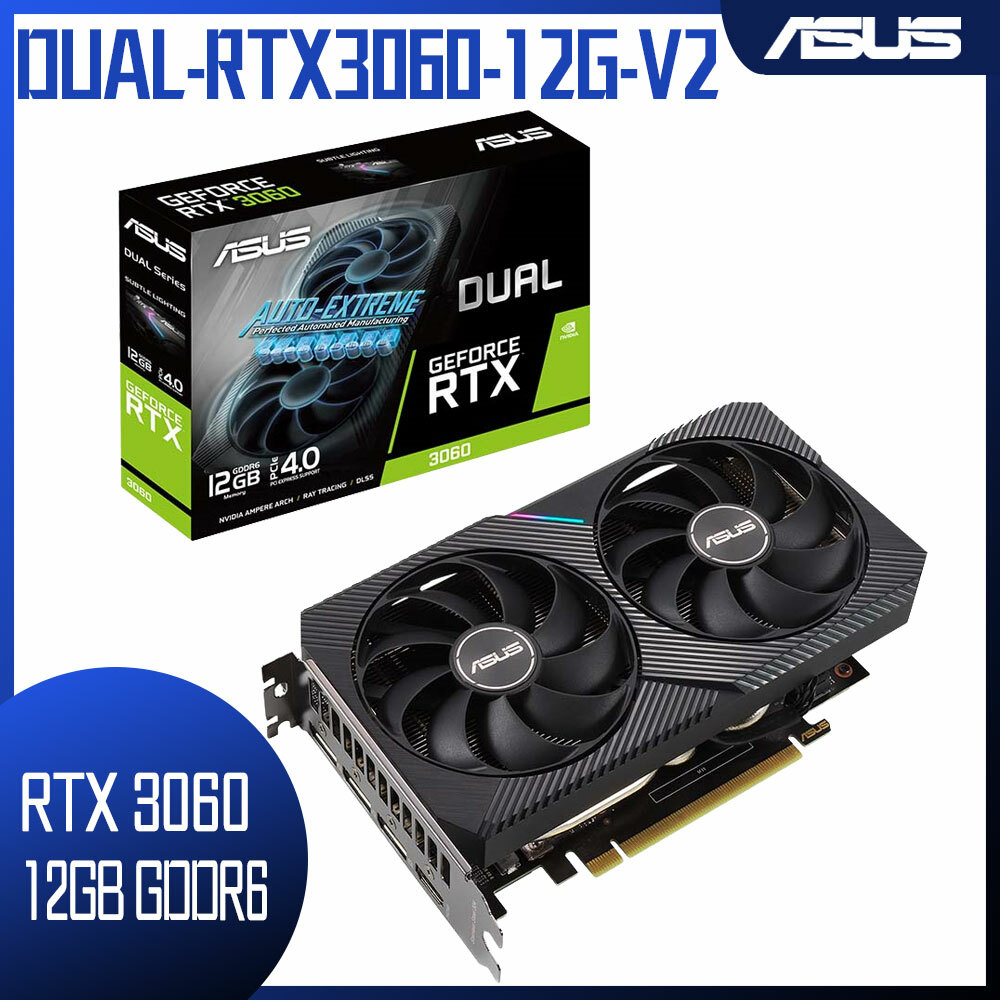 素晴らしい 【ほぼ新品】ASUS DUAL-RTX3060-O12G PCパーツ