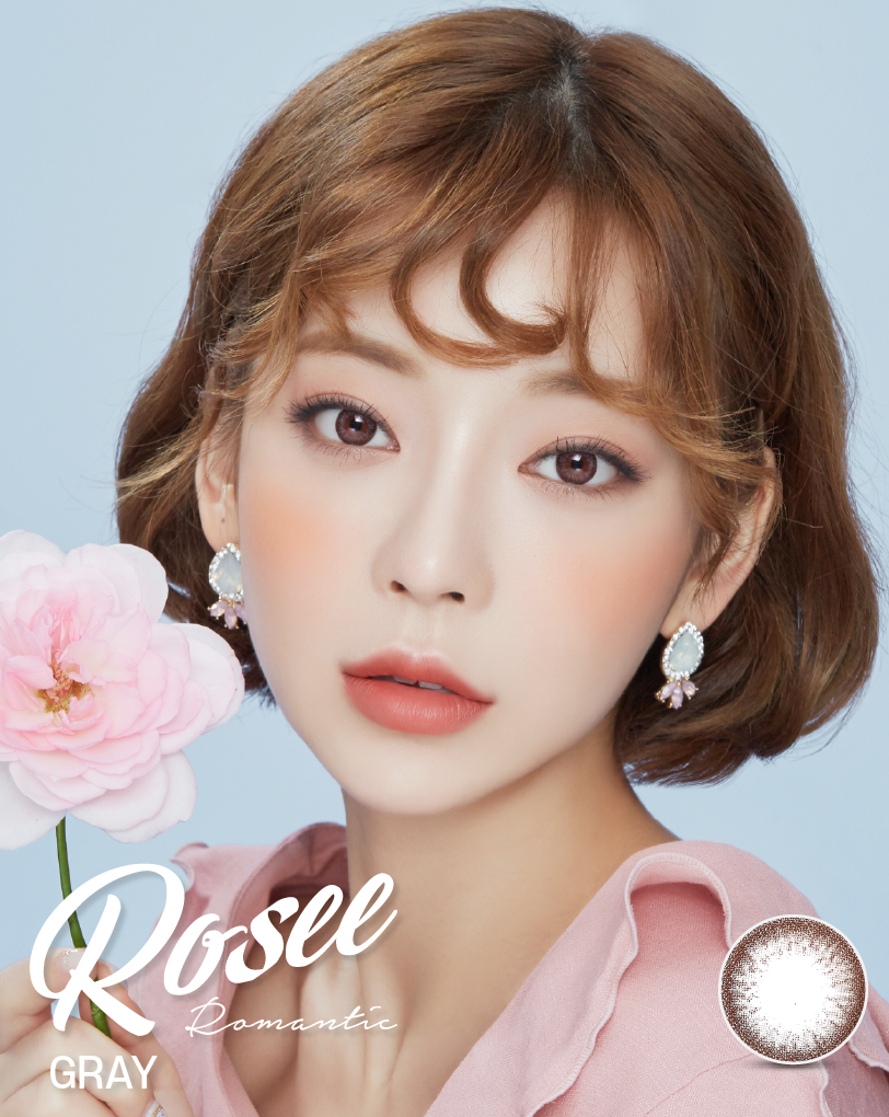 LensVery Rosee Romantic 每月拋棄彩妝隱形眼鏡｜每盒2片 (Gray)