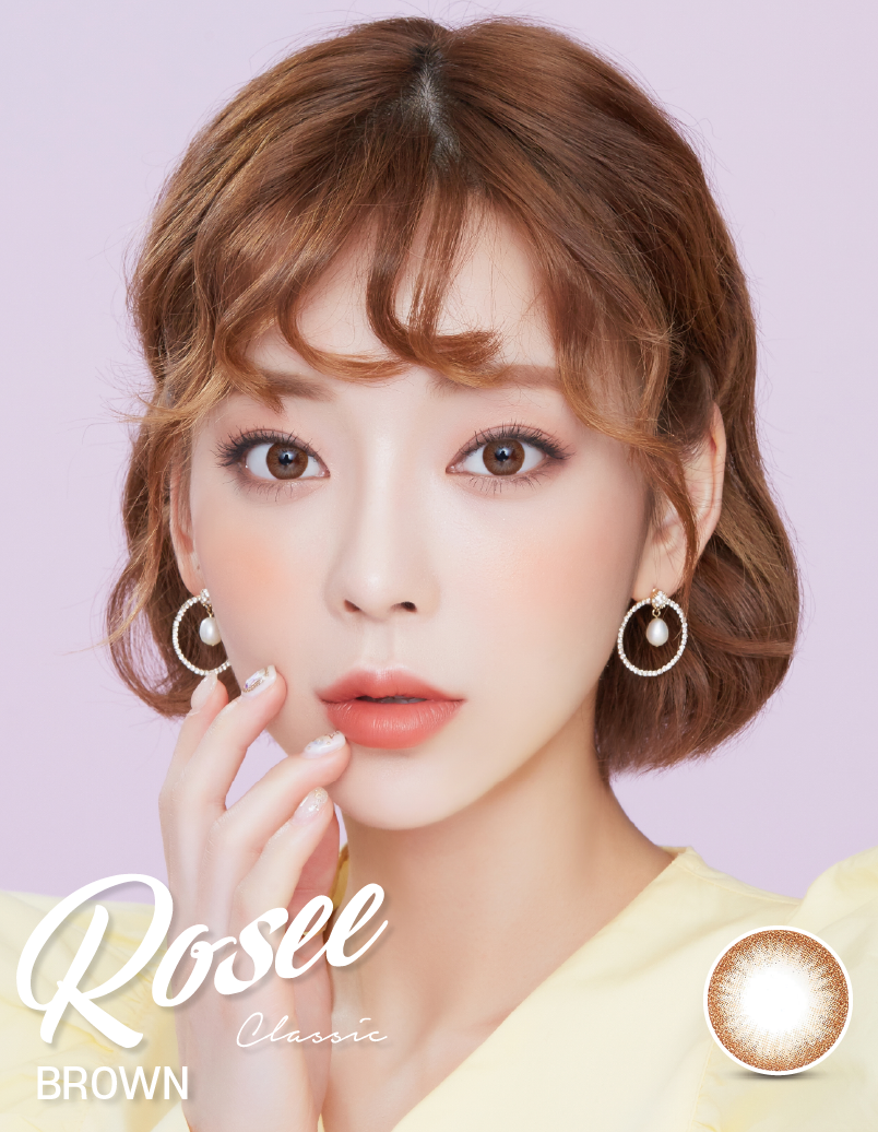 LensVery Rosee Classic 每月拋棄彩妝隱形眼鏡｜每盒2片 (Brown)