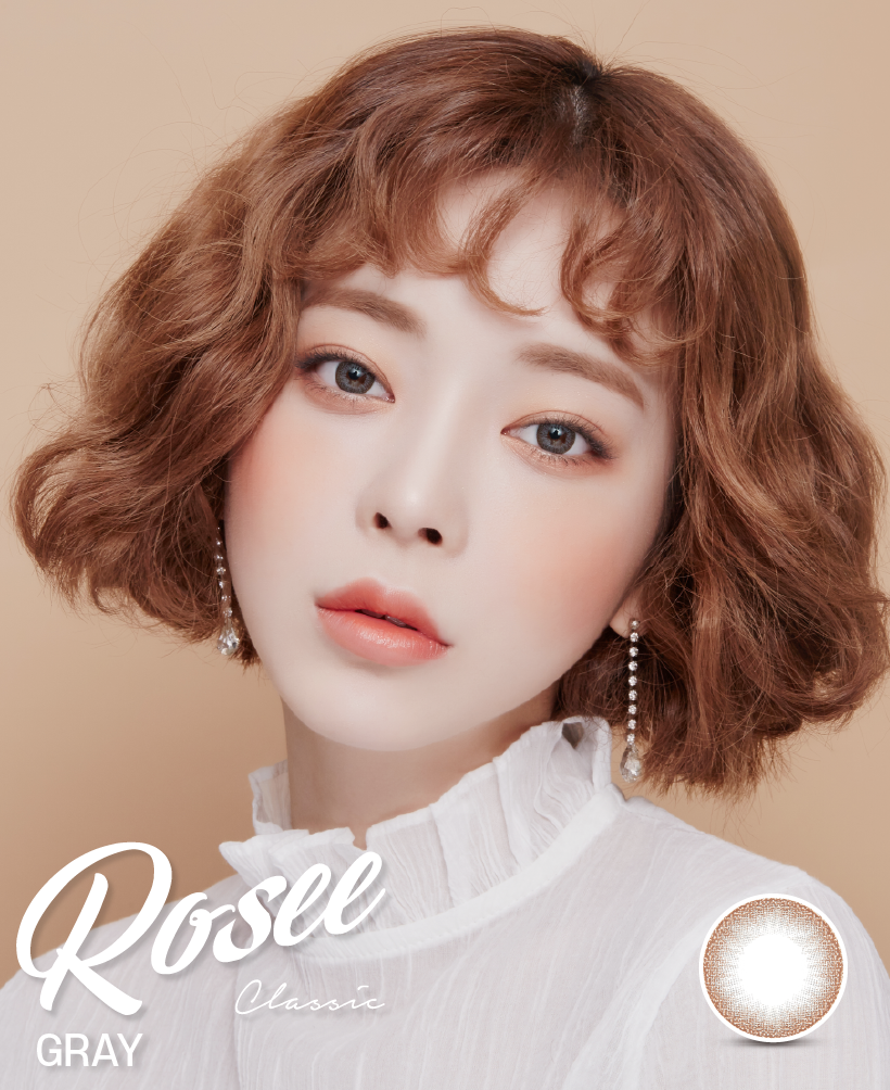 LensVery Rosee Classic 每月拋棄彩妝隱形眼鏡｜每盒2片 (Gray)