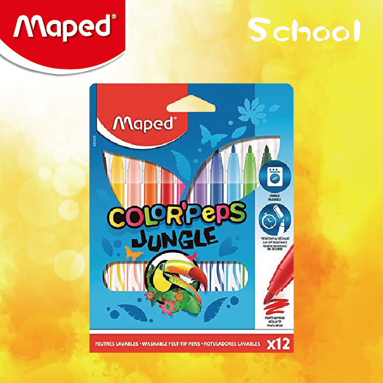 Maped 12色可清洗水彩筆 (紙盒裝)