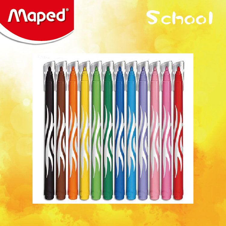 Maped 12色可清洗水彩筆 (紙盒裝)