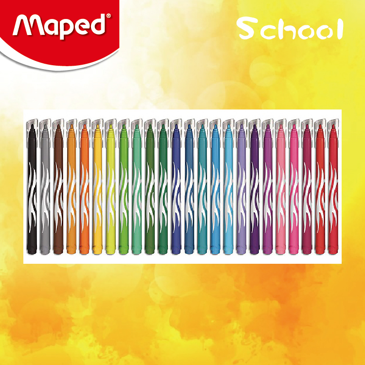 Maped 24色可清洗水彩筆 (紙盒裝)